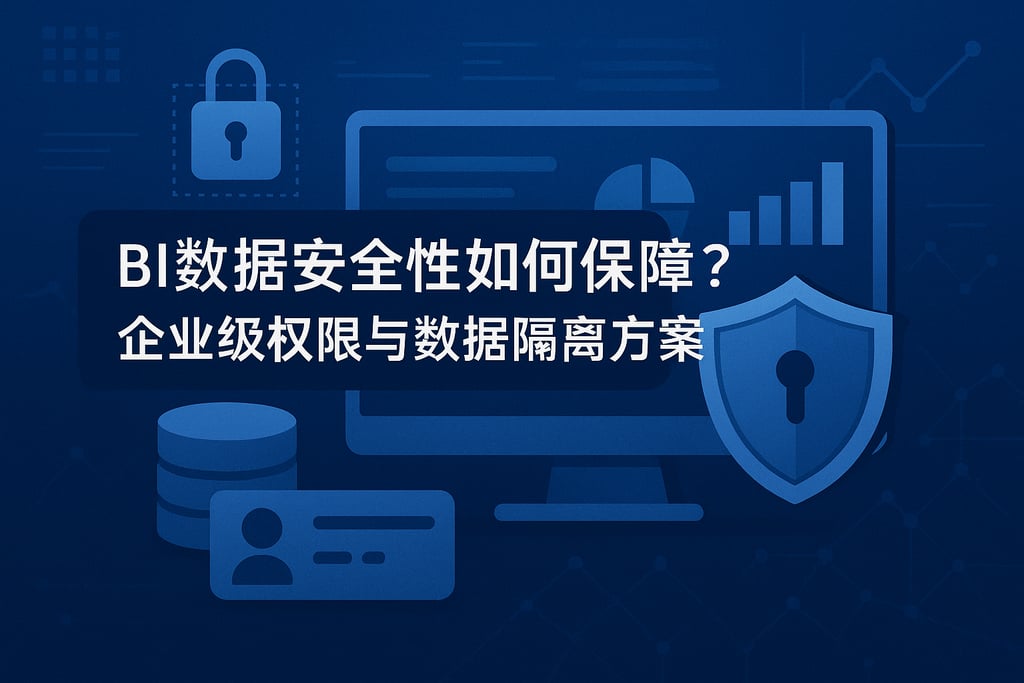 BI数据安全性如何保障？企业级权限与数据隔离方案"